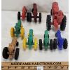 Image 2 : LOT OF 7 - RUBBER TOY TRACTORS - INCL AUBURN