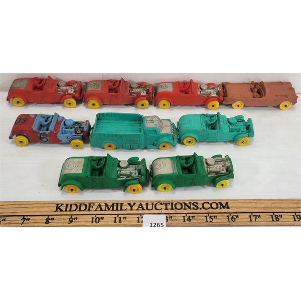 LOT OF 9 - AUBURN RUBBER CO. CARS