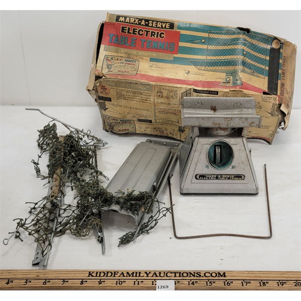MARX A-SERVE ELECTRIC TABLE TENNIS W/ BOX