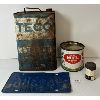 Image 2 : LOT OF 4 - ONTARIO LICENCE PLATE, TECO 5 QT MOTOR OIL, ETC