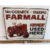 Image 1 : MCCORMICK-DEERING FARMALL SST SIGN - REPRO