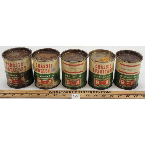 LOT OF 5 - B-A BOWTIE 1 LB CHASIS LUBRICANT 