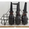 Image 1 : LOT OF 6 - 1QT BOTTLES W/ SPOUTS & CARRIER