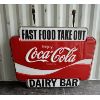 Image 2 : COCA-COLA FAST FOOD TAKE OUT DAIRY BAR SIGN