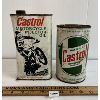 Image 1 : LOT OF 2 - CASTROL OUTBOARD MOTOR & INJECTOR CANS