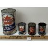 Image 2 : LOT OF 4 - SUPERTEST 1 QT MOTOR OIL CAN & COIN BANKS 