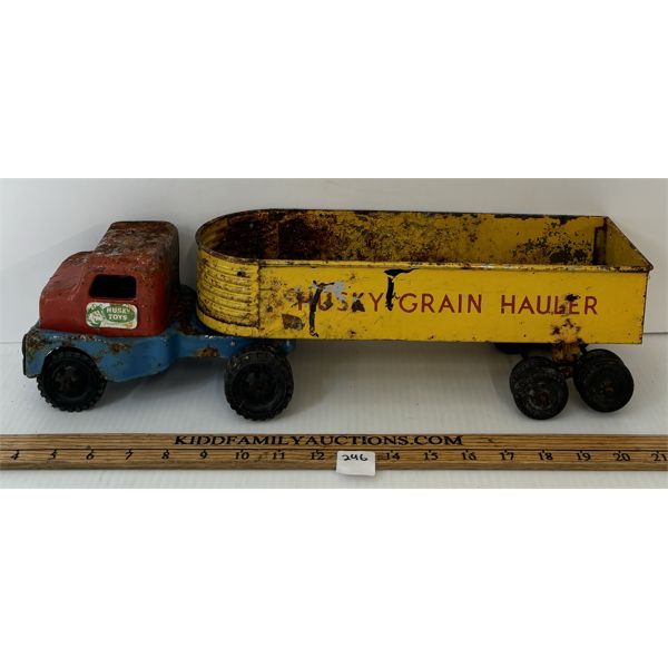 HUSKY TOYS PRESSED STEEL GRAIN HAULER 