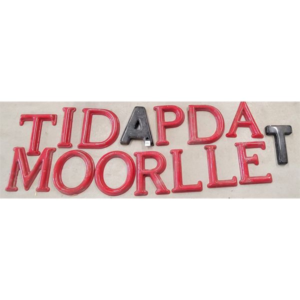 LOT OF 15 - STORE FRONT LETTERS