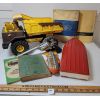 Image 2 : JOB LOT - CAR MANUALS & TOYS - INCL TONKA PRESSED STEEL DUMP TRUCK, ETC