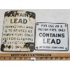 Image 1 : LOT OF 2 - CONTAINS LEAD SSP PLATES