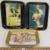 Image 1 : LOT OF 3 - COCA-COLA SERVING TRAYS