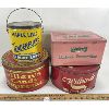 Image 4 : LOT OF 4 - ADVERTISING TINS - INCL WILLARDS. WELCH'S MAPLE LEAF ETC.