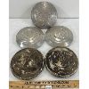 Image 1 : LOT OF 5 - FORD V8 HUB CAPS 