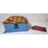 Image 2 : LOT OF 2 - MARX TOYS TIN HONEYMOON GARAGE & FRICTON CAR