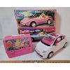 Image 1 : LOT OF 4 - MATTEL BARBIE THERMOS, FIAT,  DREAM & SILVER 'VETTE 