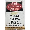 Image 1 : DANGER HIGH VOLTAGE SSP SIGN