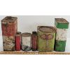 Image 2 : LOT OF 6 - MISC CANS - INCL CASTROL, TEXACO & CO-OP, ETC.