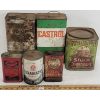 Image 3 : LOT OF 6 - MISC CANS - INCL CASTROL, TEXACO & CO-OP, ETC.
