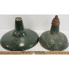 Image 1 : LOT OF 2 - ENAMEL LAMP SHADES