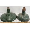 Image 2 : LOT OF 2 - ENAMEL LAMP SHADES