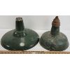 Image 3 : LOT OF 2 - ENAMEL LAMP SHADES