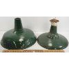Image 1 : LOT OF 2 - ENAMEL LAMP SHADES