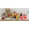 Image 3 : LOT OF 3 - WOODEN CHILDREN'S TETHER TOYS - INCL FISHER BUDDY BULLFROG, ETC