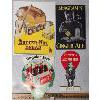 LOT OF 4 - CARDBOARD STORE DISPLAYS - BUTTERNUT BREAD, COCA COLA ETC.