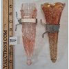 Image 1 : LOT OF 2 - BUD VASES W/ BRACKETS