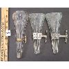 Image 1 : LOT OF 3 - BUD VASES W/ BRACKETS
