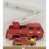 Image 1 : LOT OF 2 - TONKA PRESSED STEEL FIRE TRUCK - MAJORETTE FIRE TRUCK