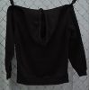 Image 2 : Hooké Gold Embroidered Spell Out Pullover Black Fleece Hoodie 