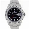 Image 2 : Rolex Mens Stainless Steel Black Dial Oyster Band 40mm Explorer II Wristwatch