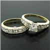 Image 6 : 18K TT Gold 2.21 ctw EGL Cert. Princess Cut Diamond Engagement & Wedding Ring Se