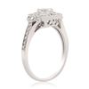 Image 3 : 0.70 ctw VS2 CLARITY D COLOR CENTER Diamond Platinum Ring (1.05 ctw Diamonds) GI