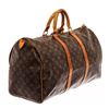 Image 3 : Louis Vuitton Brown Monogram Canvas Keepall 50 Travel Bag