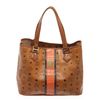 Image 1 : MCM Cognac Visetos Leather Shoulder Bag