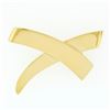 Image 1 : Estate Vintage Tiffany & Co. Paloma Picasso 18k Yellow Gold Large "X" Pin Brooch