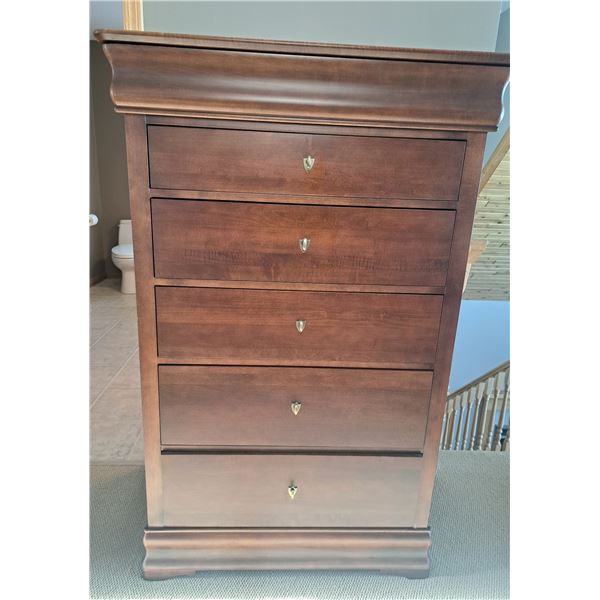 Wooden Tall Boy Dresser