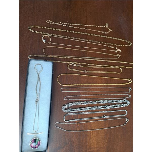 Assortment of Costume Jewellery Chains