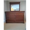 Image 1 : 8 Drawer Wooden Dresser with Mirror