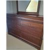 Image 2 : 8 Drawer Wooden Dresser with Mirror