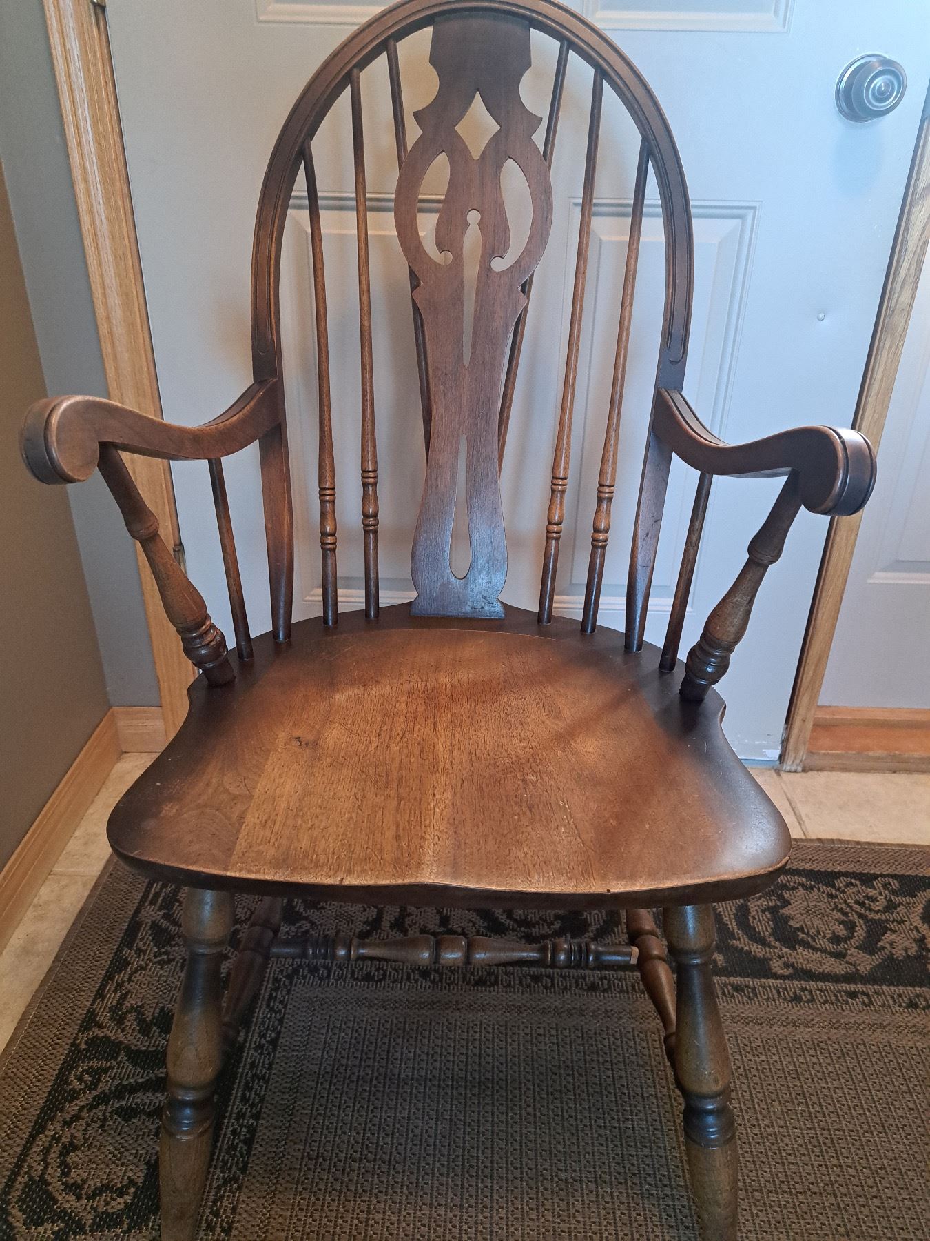Windsors Wooden Armchair, The Owen Sound Chair Co. No. 888A - Sunrise ...