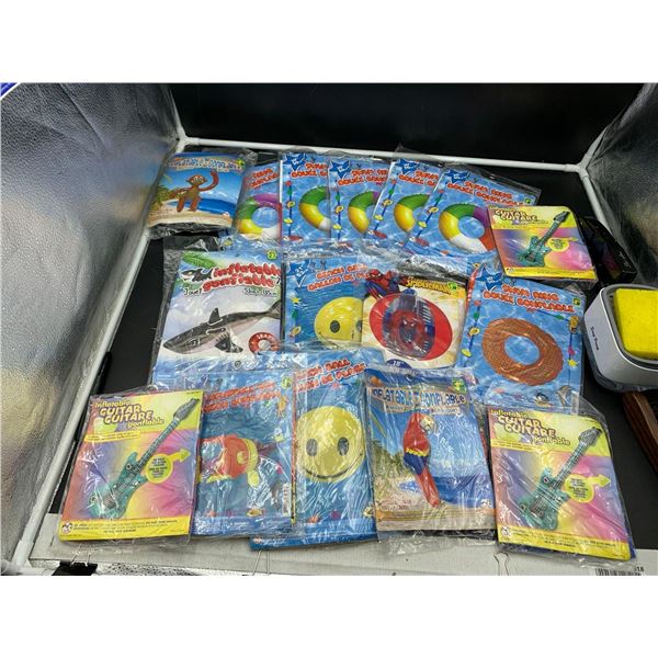 Lot of Inflatable Water Toys