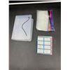 Image 1 : Coupon Organizing Mini Binder with Zipper Closing Color Coded Bags