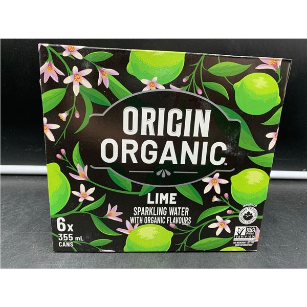 Origin Organci Lime Sparkling Water (6 x 355ml)