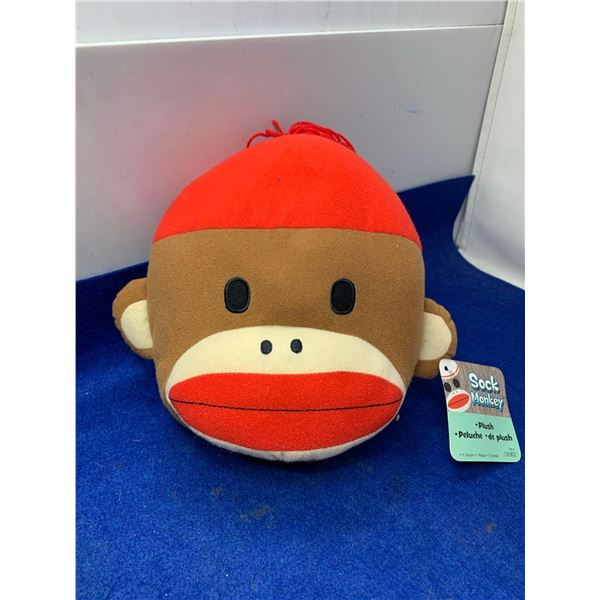 Sock Monkey Plush Head