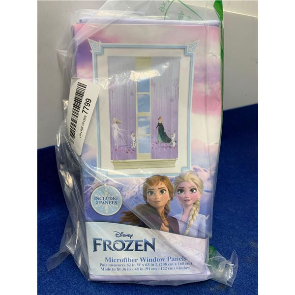 Disney Frozen Microfiber Window Panels (82in x 63in)
