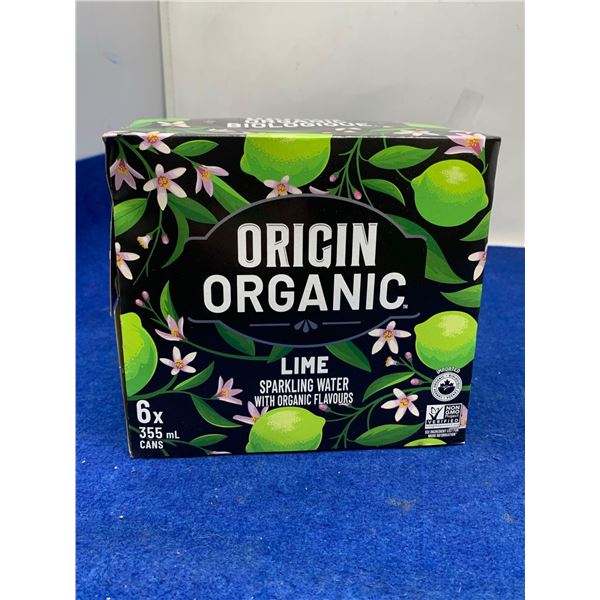Origin Organic Lime Sparkling Water (6 x 355ml)