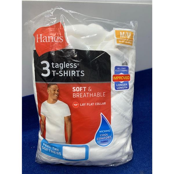 Hanes Tagless 3pk Shirts (M)